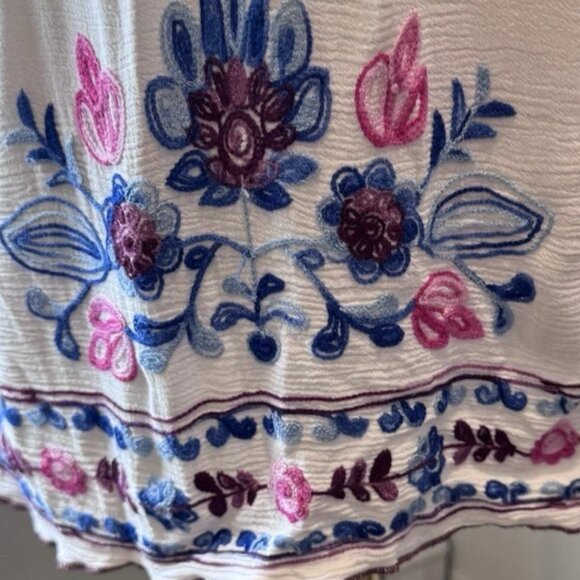 BECCA | Embroidered tank dress swim cover up | Size M/L - Picture 4 of 7